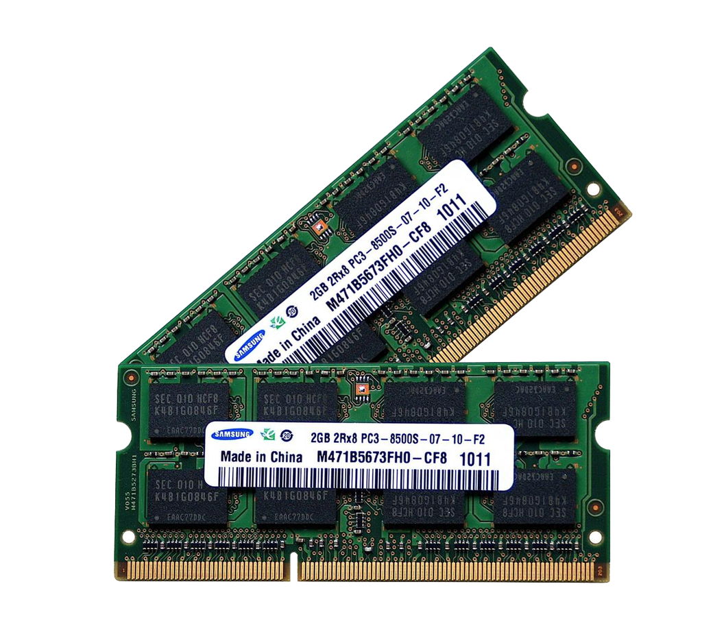 Samsung 4GB Kit (2x 2GB) DDR3-1066 DR x8 SODIMM