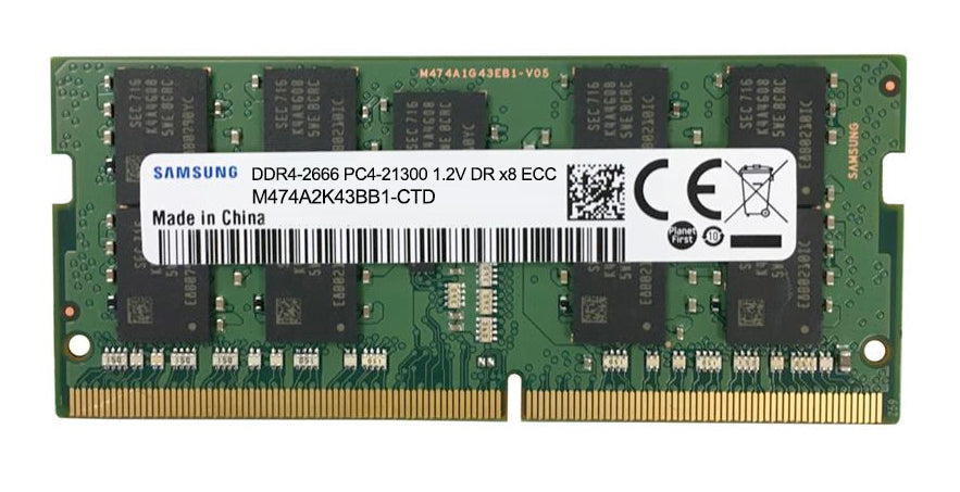 Samsung 16GB DDR4-2666 DR x8 ECC SODIMM | M474A2K43BB1-CTD – RamCity.com.au