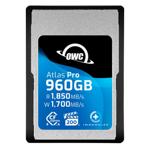 960GB OWC Atlas Pro CFexpress 4.0 Type A memory card