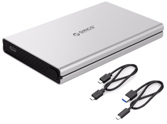 ORICO SATA III HDD/SSD to USB3.1 Aluminium Enclosure Case (Silver) – RamCity.com.au