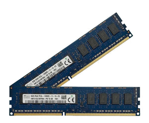 Hynix 16GB (2x 8GB) DDR3-1600 PC3-12800 1.5V DR x8 ECC 240-pin EUDIMM RAM Kit